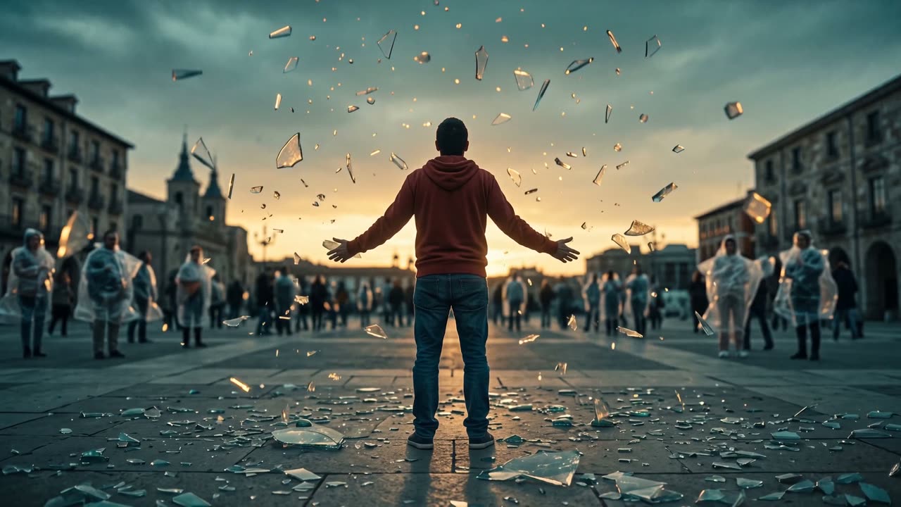 Fotograma del videoclip de España de Cristal